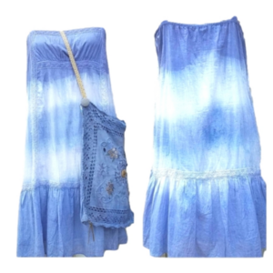 BOHO STYLE DRESS & MATCHING BAG.